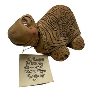 Critter Factory Turtle "MORE TIME" Figure Kelly  Blushing 1986 Vintage CHIP READ